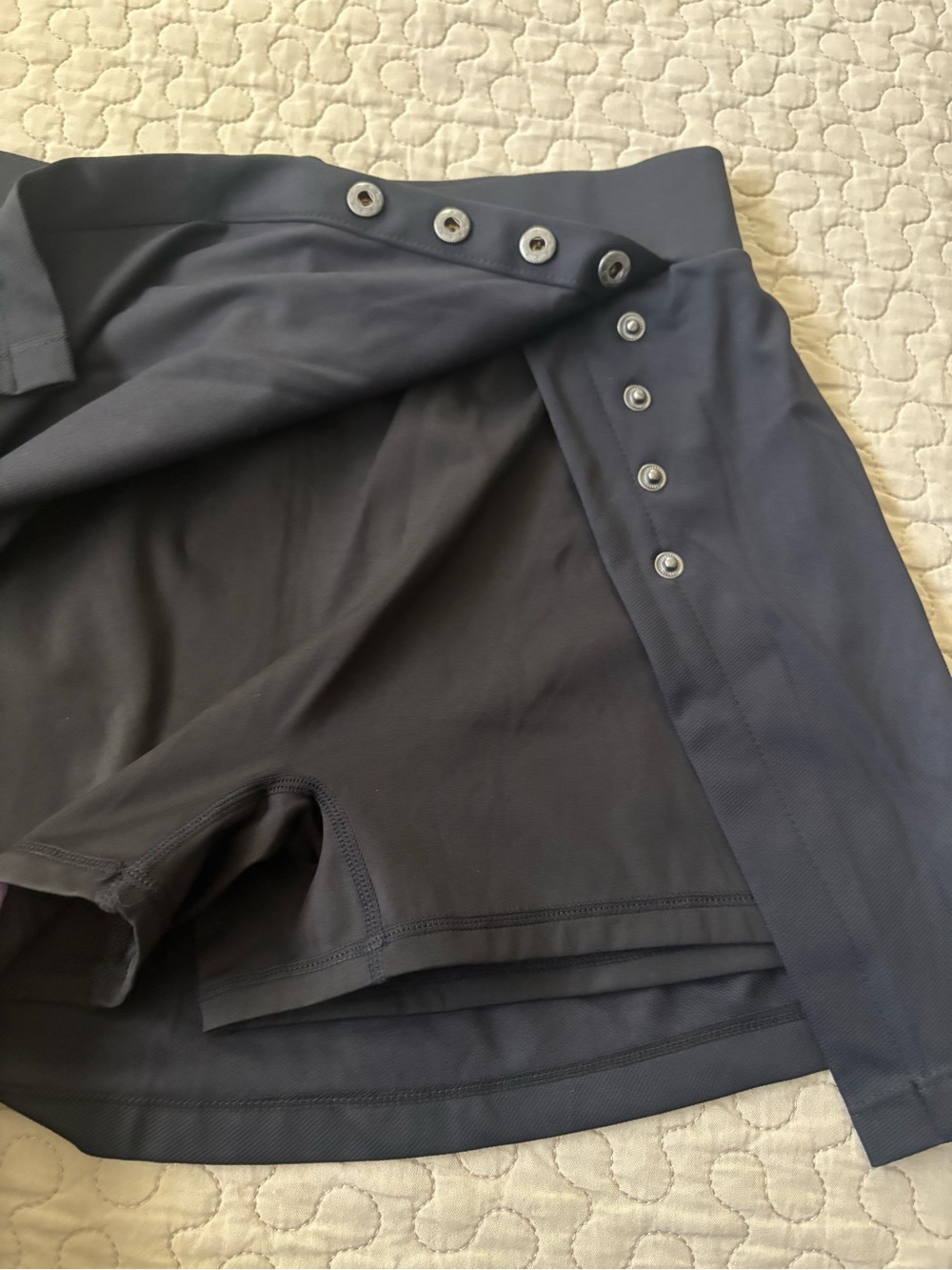 HALARA Black High-Rise Button Side Mini Skort Size M - Picture 6 of 10